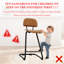 Tabouret de comptoir rembourré avec structure en métal-701762152-701762167