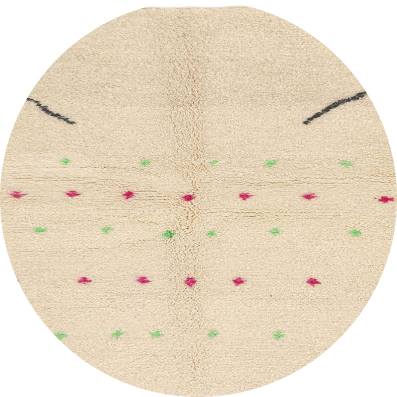Abstract Indoor Rug, Round 5'