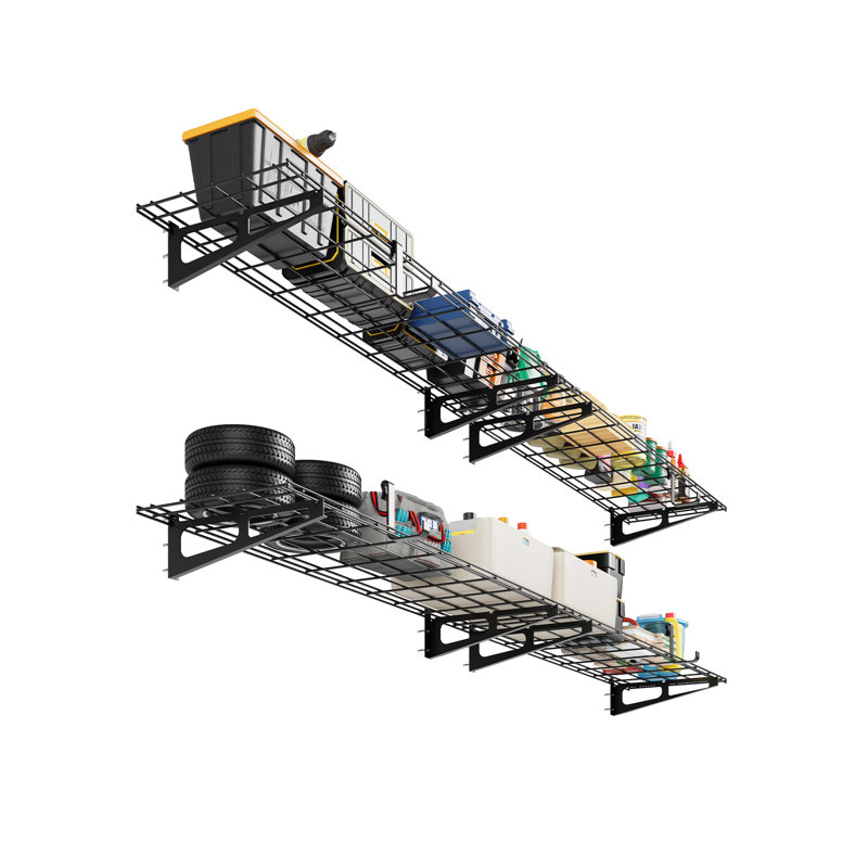 Metal Height -Adjustable Storage Rack, 183cm W x 60.96cm D