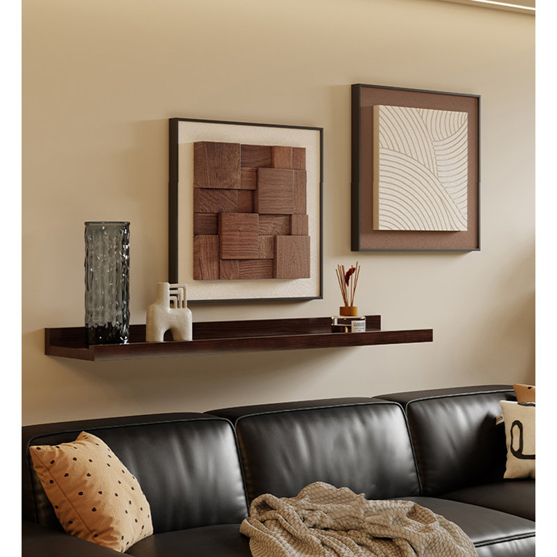 Décoration murale de style français en grès rétro de style français, Blanc, H 15,75 po x l 15,75 po x P 2,76 po