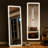 Holroyd Lighted Full Length Mirror with Stand Rectangle LED Wall Mirror-386294899-338107400
