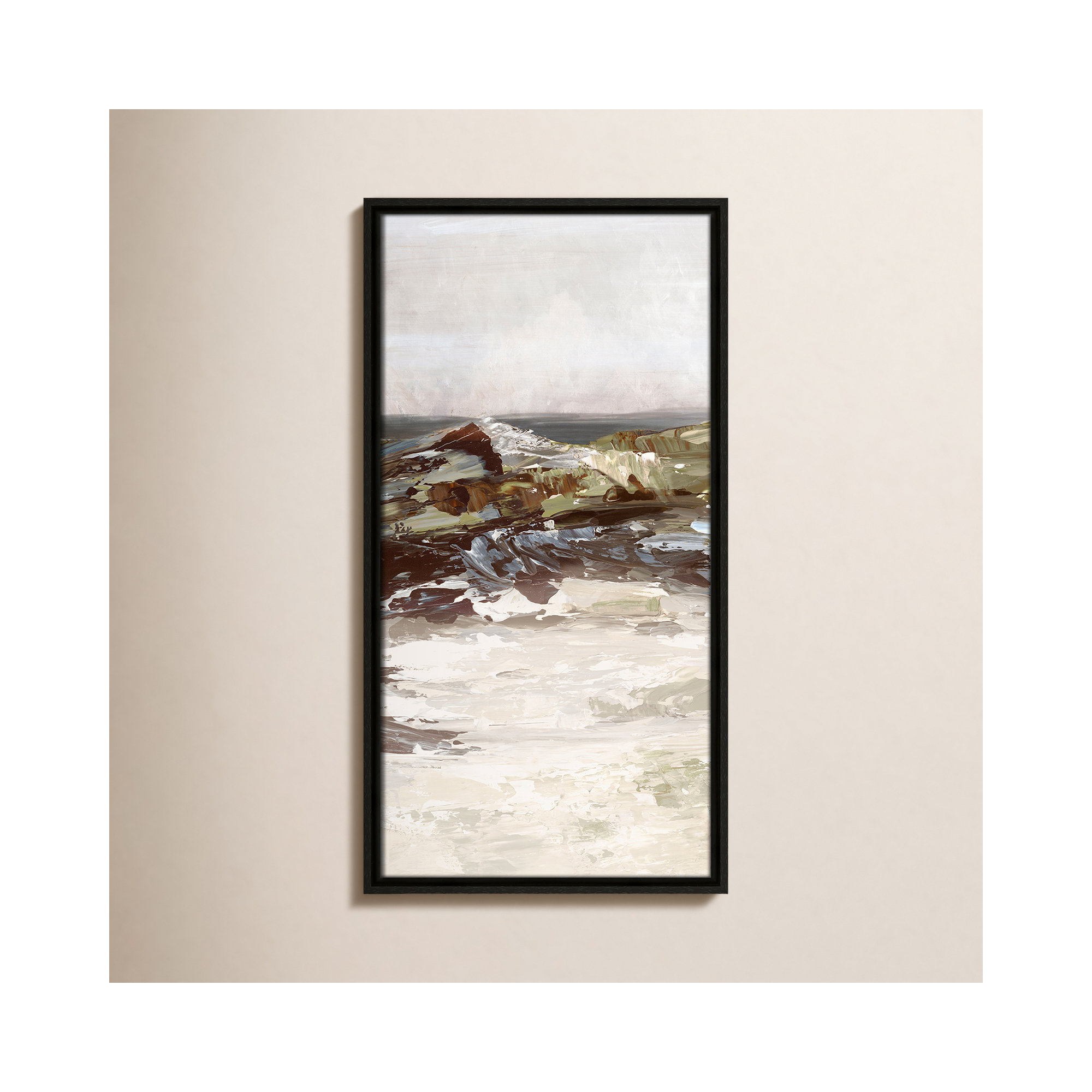 Stoney Peak Print by , 25.5" H x 13.5" W, Espresso