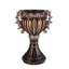 Vase décoratif 17,5 "Delicata" en bronze avec accents argentés "Tall"
