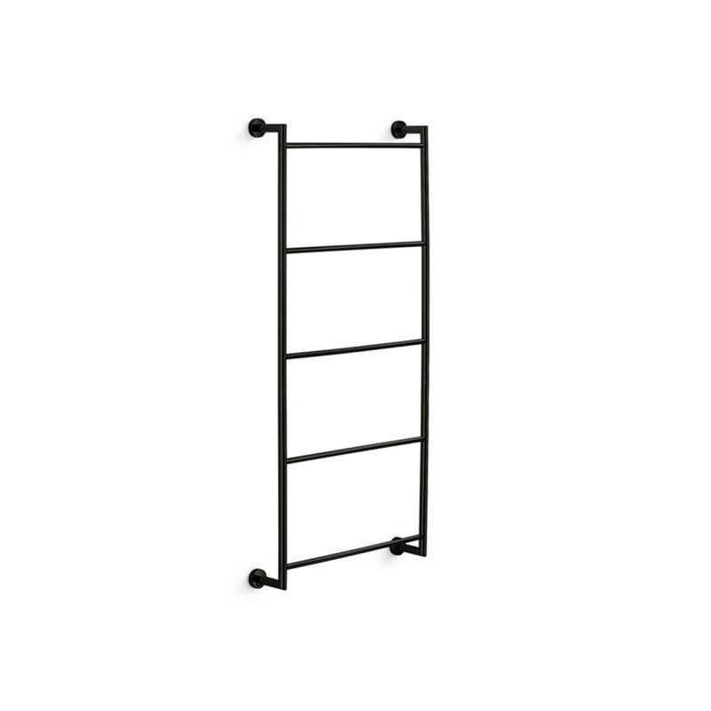 Baketo 4 Wall Mounted Towel Rack, Matte Black
