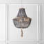 Lustre empire unique / audacieux à 3 lumières avec détails de perles Llandel-1280383535
