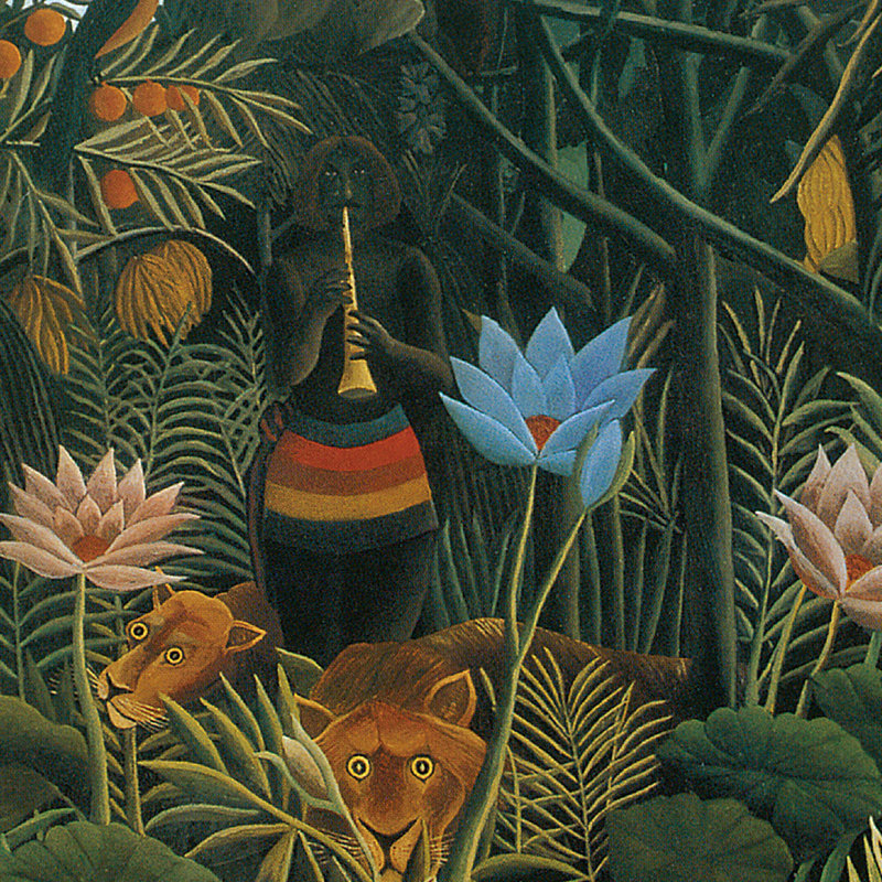 The Dream, 1910 Print by Henri Rousseau, 14.75" H x 17.25" W x 1.875" D