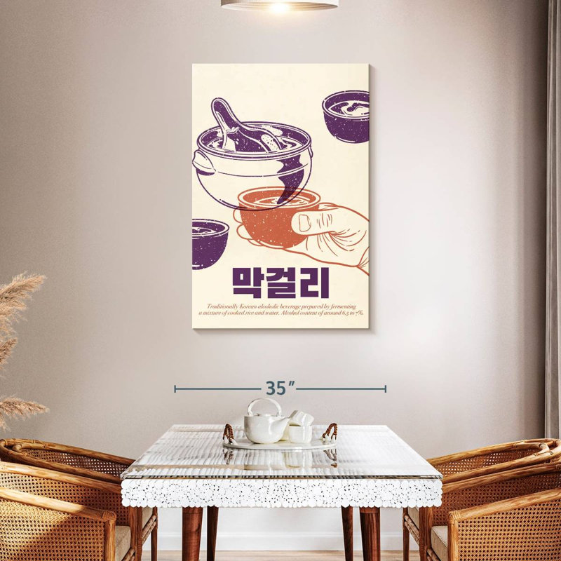 Makkoli coréen Yarlin, H 45 po x l 30 po