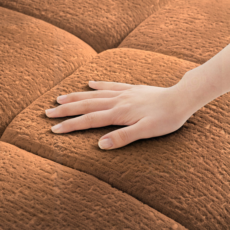 Sofas Burnt Orange Chenille - Ottoman, Burnt Orange