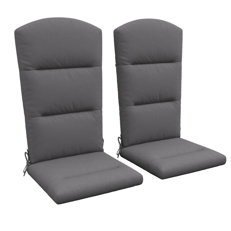 Ensemble de 2 coussins de chaise Adirondack (coussin seulement), Gris