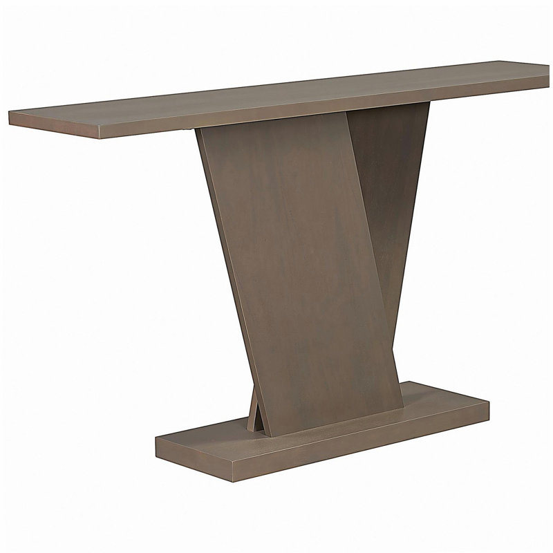 Meuble télé Mirod, placage en bois naturel, base en forme de V, classique et polyvalente, idéale pour exposer vos articles préférés, facile à assembler