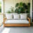 Patio Acacia Wood 3-seater Sofa Outdoor Low Seating Daybed for Poolside,Backyard,Deck, Front Porch-867938285-867938286