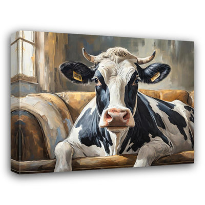 «Cow Couch 2» sur toile