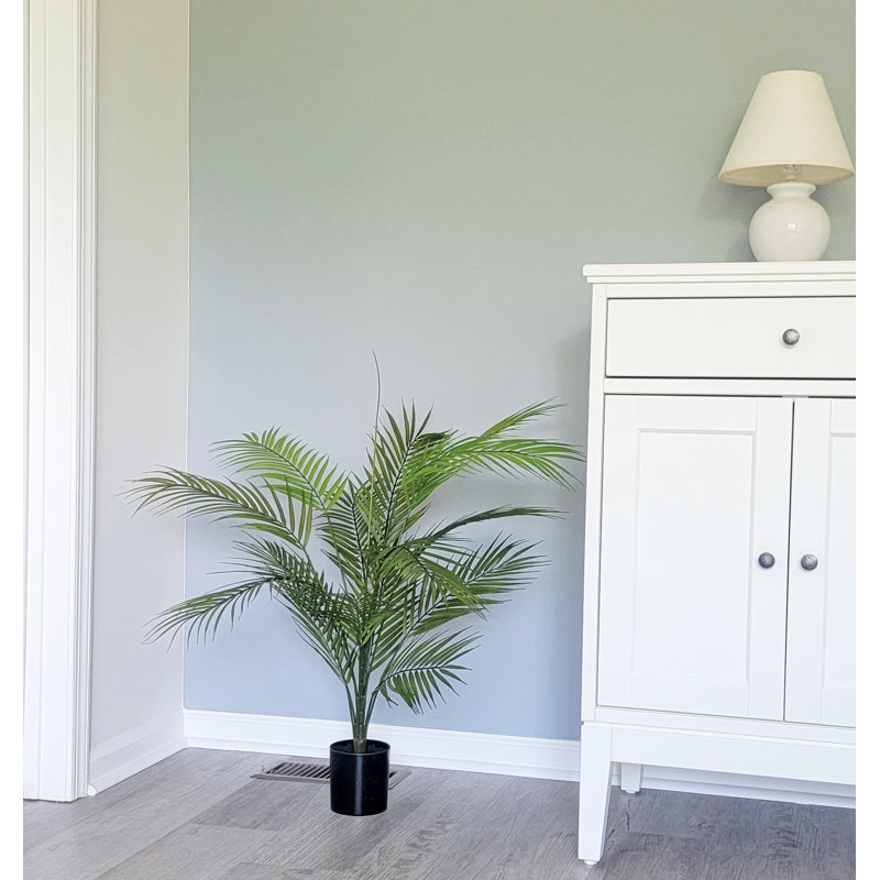 Palmier Areca artificiel en pot, 36" H x 25" W x 25" D