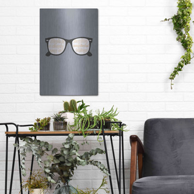 'Glasses' by GraphINC, Metal Wall Art, 12"x16"