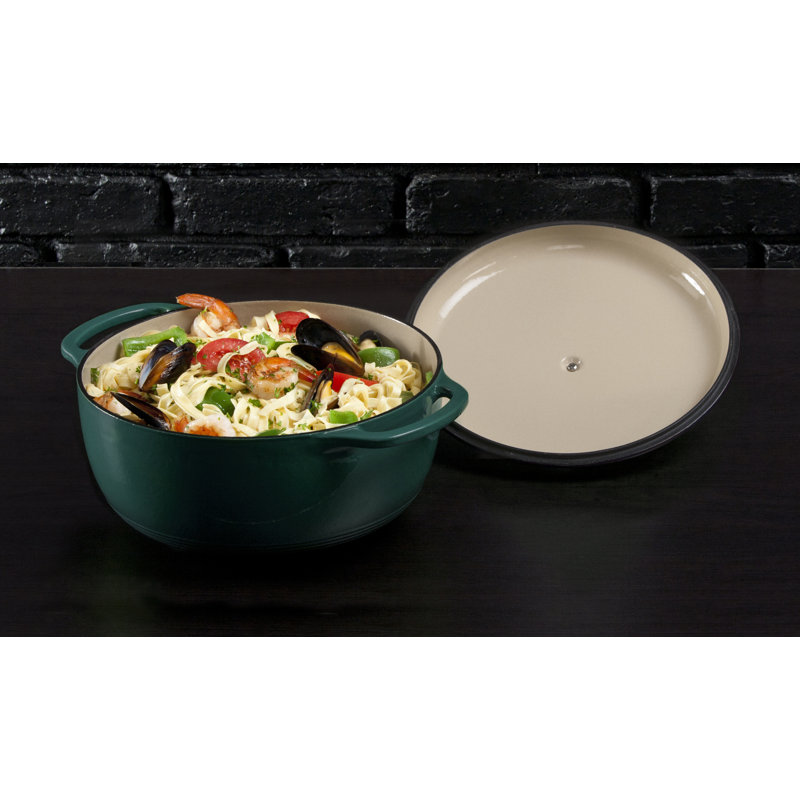 Lagoon Blue 6 Qt Enameled Cast Iron Dutch Oven