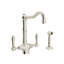 Acqui® Double Handle Kitchen Faucet With Side Spray-5845408