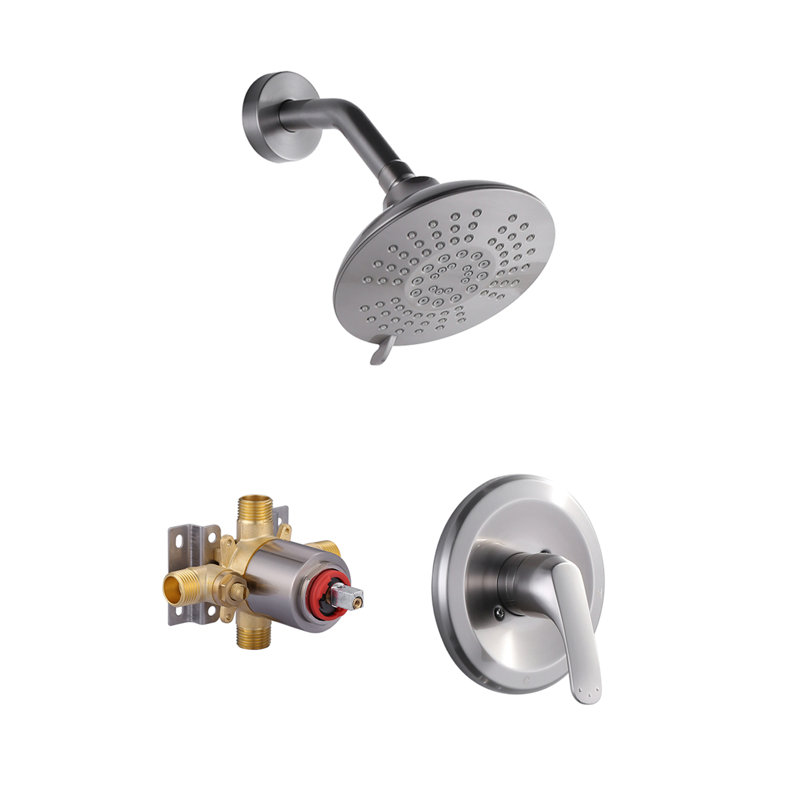 Robinet de baignoire et douche, Nickel brossé