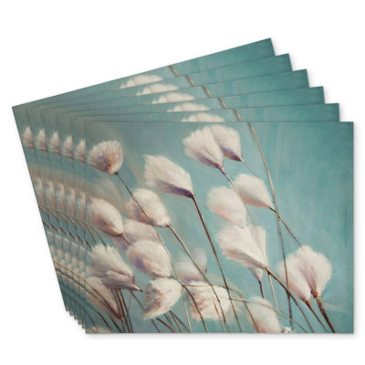 Cotton Grass Floral Polyester Masvingo Set of 6 - Home Decor