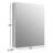 Verdera Recessed or Surface Mount Frameless Medicine Cabinet with 3 Adjustable Shelves-78311900