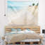 Tapisserie de plage d’ondulations tropical island seascape-28509899