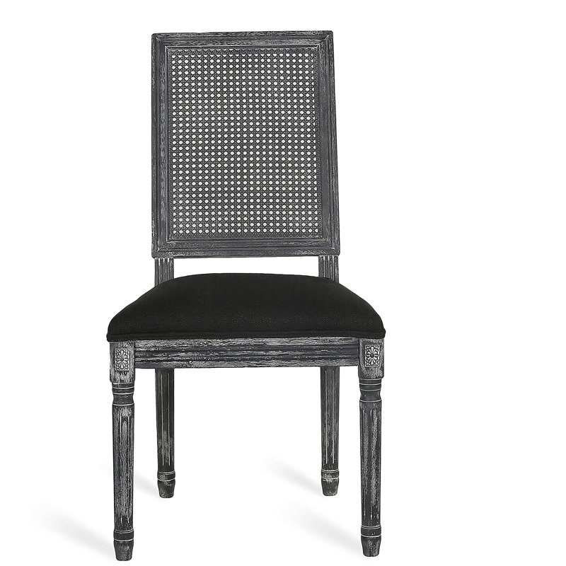chaise de salle à manger, Gris, 1, Noir