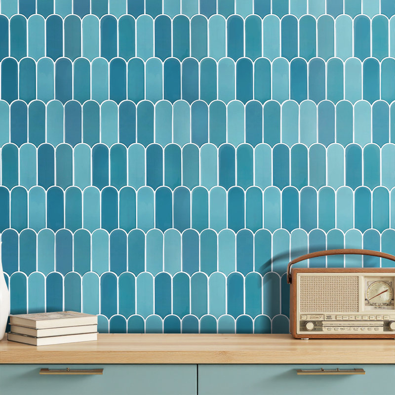 30.5 x 30.5 cm PET/PU Tile , Blue