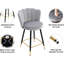 Bowdoin Upholstered Counter Stool with Metal Frame-954925080