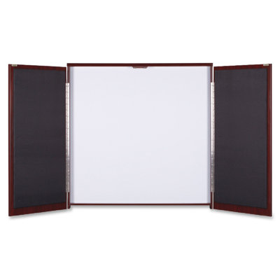 Lorell No Melamine Enclosed Cabinet Whiteboard