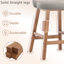 Upholstered Padded Counter Stools Armless Barstools With Wooden Legs For Kitchen Island Bar Counter-68018974
