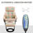 Faux Leather Massage Chair with Ottoman,wood-381939161