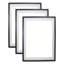 Black Acrylic Picture Frame - Set of 3