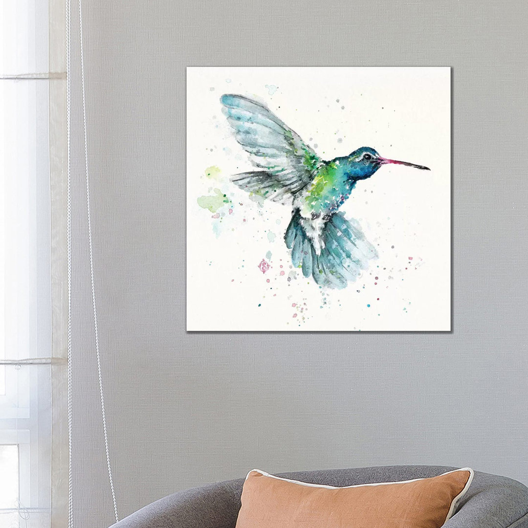 Hummingbirds Flurry von Sillier Than Sally - Gallery-Wrapped Canvas Giclée