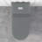 Comfortable Matte Gray Toilets, Porcelain Modern Design, Ideal For Home Use