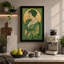Art Nouveau Portrait in Gold Art Deco - Wrapped Canvas-1528483074-1528483079
