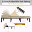 Chaise longue rembourrée réglable en rotin Dizzie-1728108774