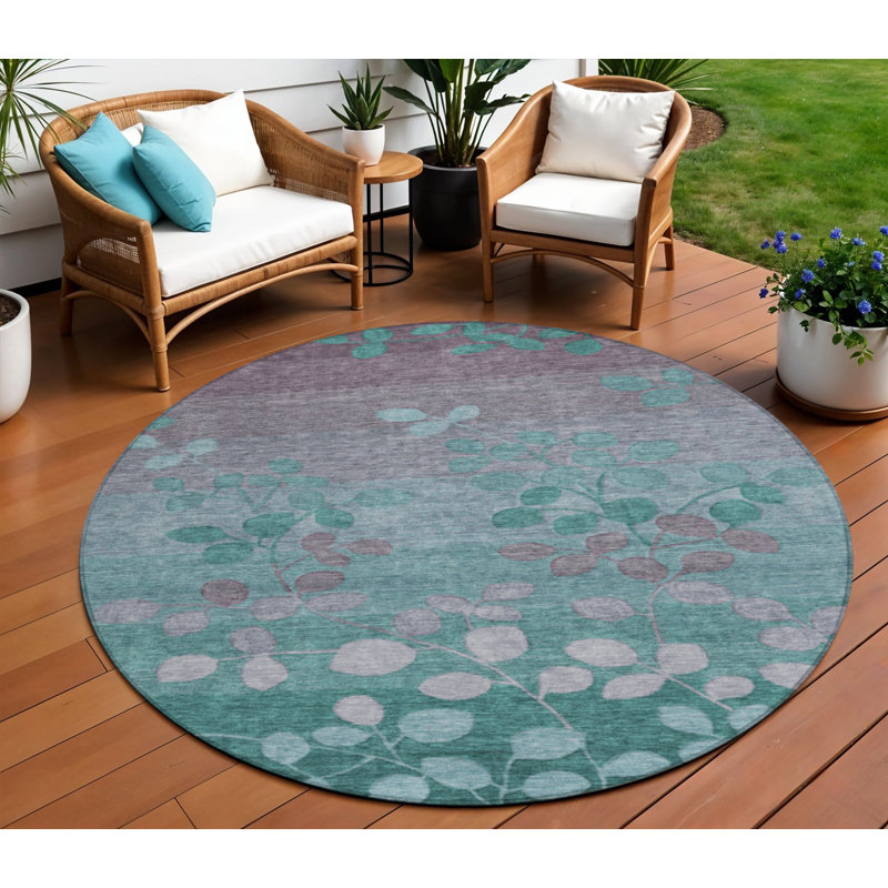 Tapis d'intérieur rond 8 pi