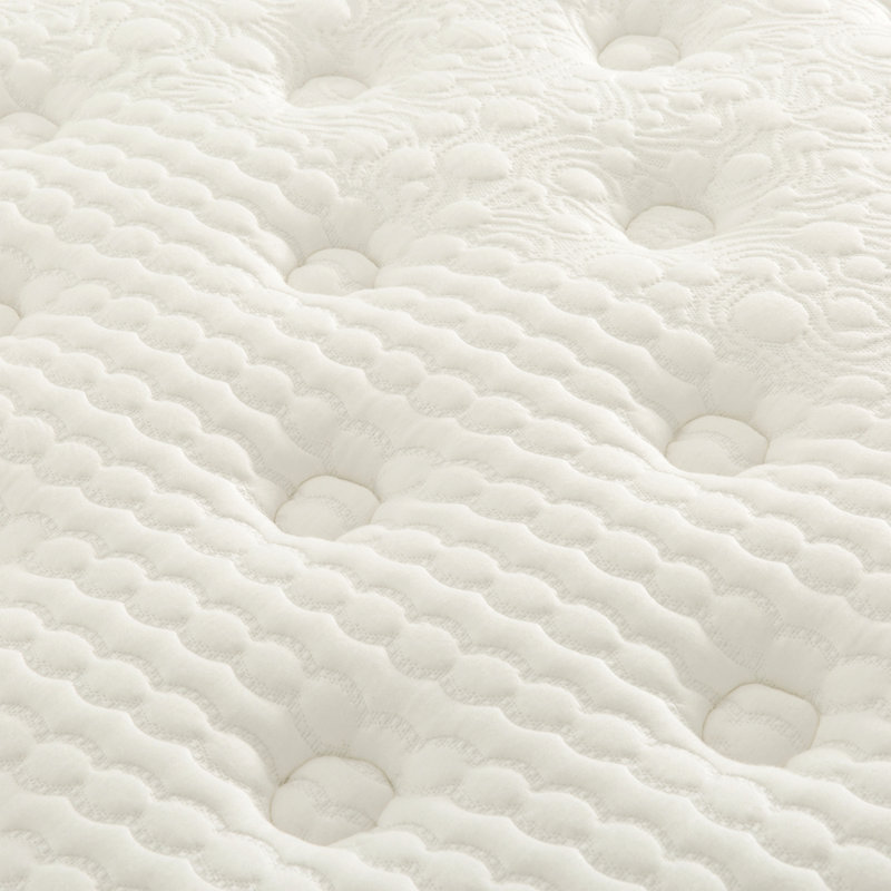 Matelas hybride à ressorts ensachés de qualité supérieure, matelas en mousse viscoélastique imprégnée de gel, blanc / gris