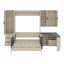 Lit escamotable avec rangement hydraulique, canapé, tablettes et tiroirs Murphy-643114497