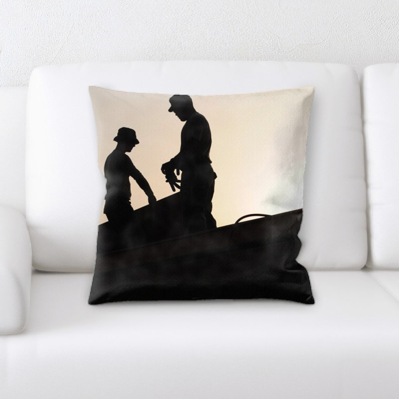 Microsuede Reversible Throw Pillow