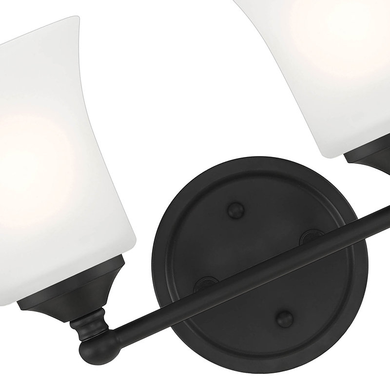 Alies Dimmable Vanity Light, Matte Black, 2,  9.5'' H X 13.25'' W X 6.5'' D