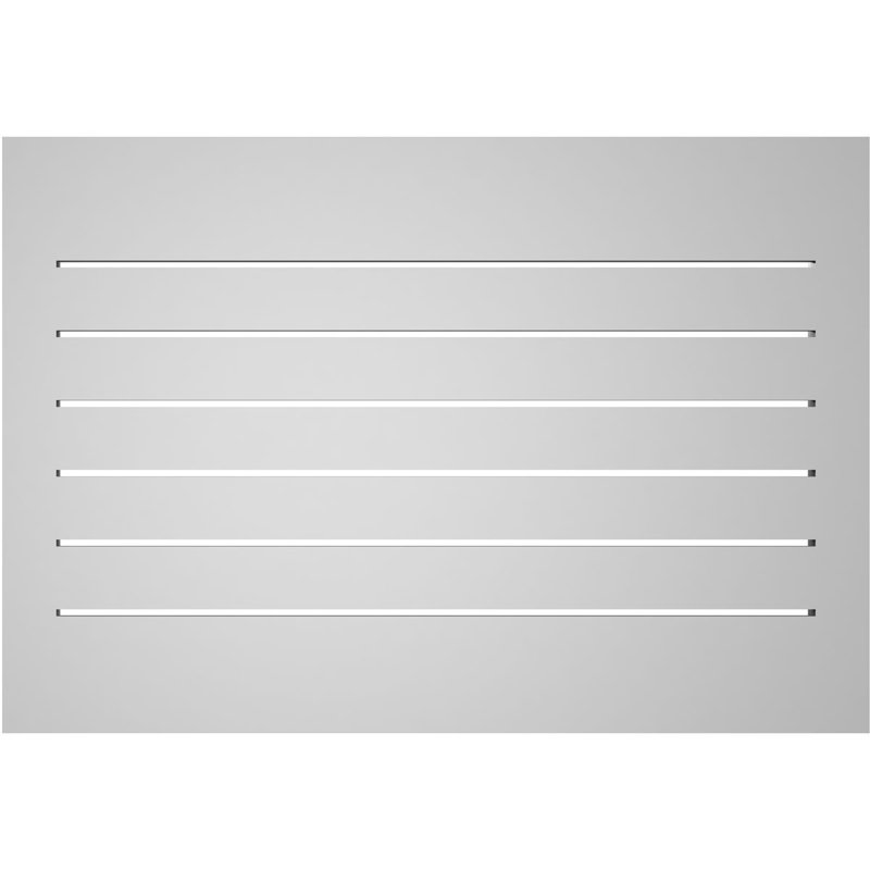 Évent à pignon fonctionnel en uréthane rectangulaire à fixation en surface, brun clair apprêté, H 22 po x l 32 po x P 1,5 po