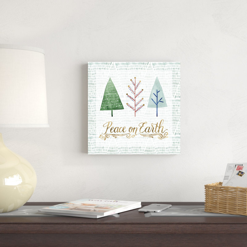 Arbre de Noël fantaisie II, H 12 po x l 12 po x P 1,25 po