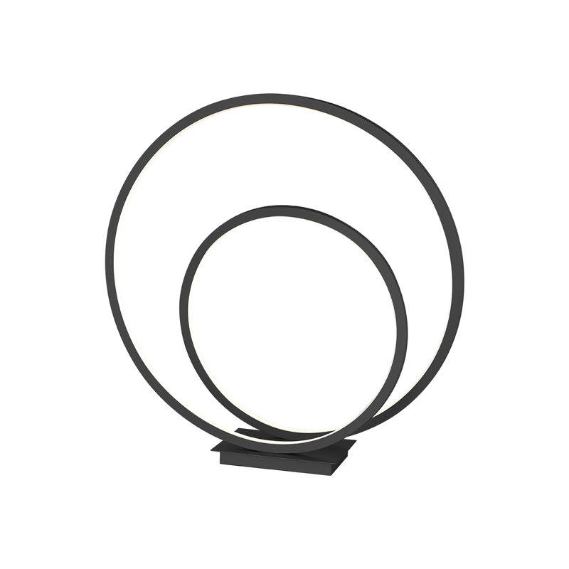 Twist Metal Novelty Lamp, Black, 19.5" H x 19" W x 4.38" D