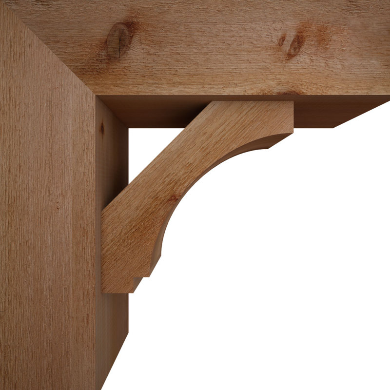 Support de bloc impérial avec entretoise décalée, 24 x 24, Cèdre rouge occidental de l 8 po (scié brut)