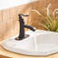 Robinet de salle de bains monotrou avec ensemble de drainage-70855234