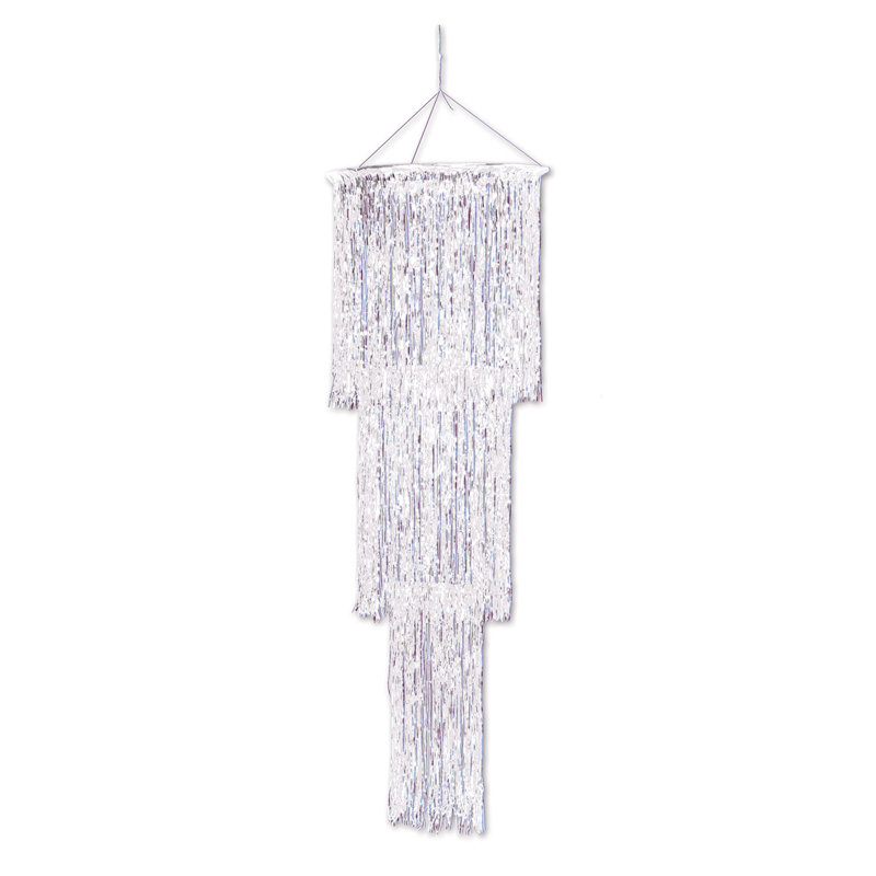 3-Tier Shimmering Chandelier, Opalescent