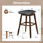 Ensemble de 2 tabourets de bar pivotants de 31 po avec siège et repose-pieds rembourrés-728191780