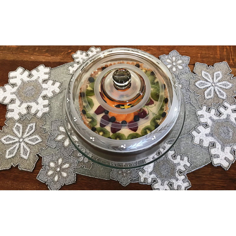 Présentoir à gâteaux Pewter Vine