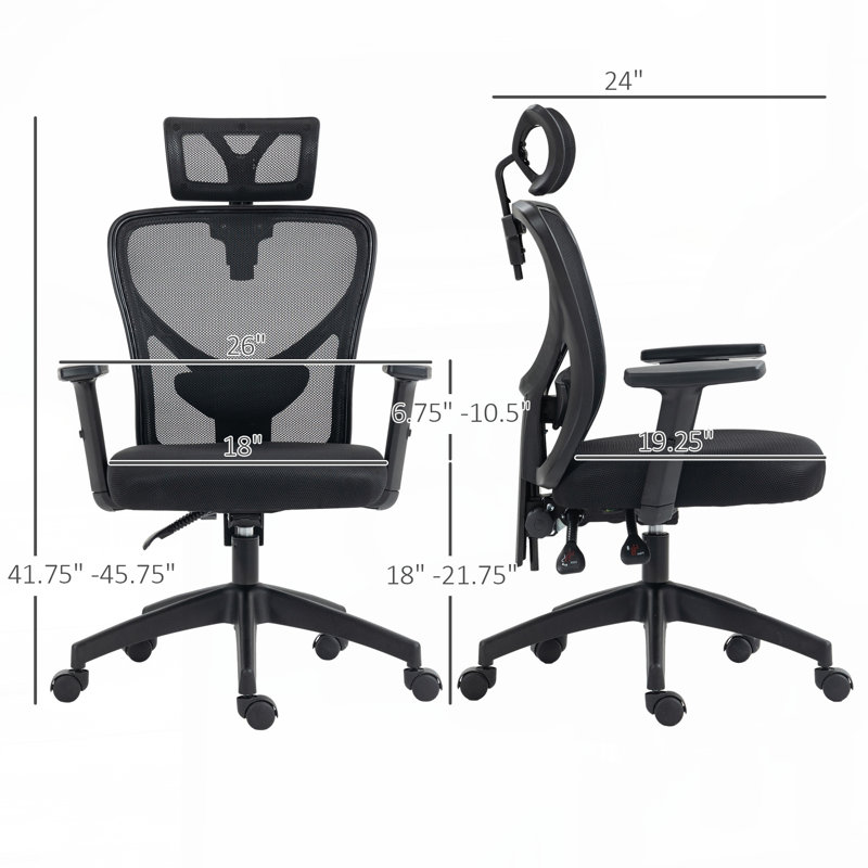Fauteuil de bureau ergonomique à haut dossier Vinsetto