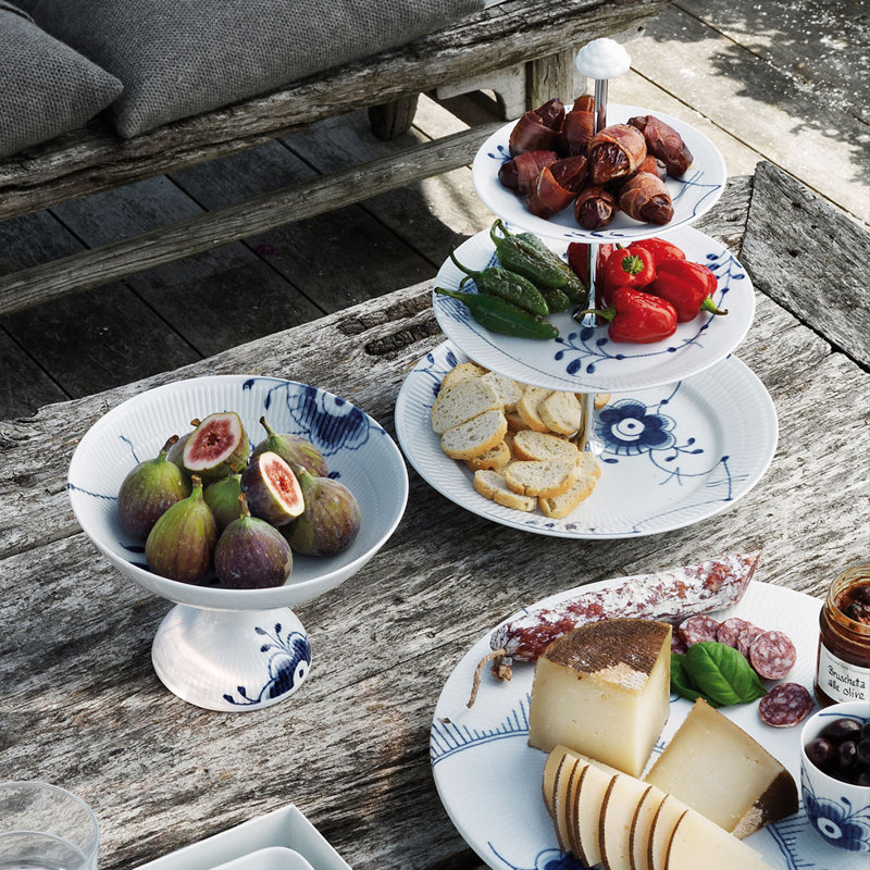 Royal Copenhagen Blue Fluted Mega Tiered Stand